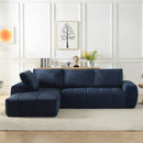 Faux Fur L-Shape Luxury Sectional Oversized Sofa