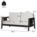 2 Piece Outdoor Loveseat and Coffee Table Set by HouseOfZazla