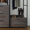 Monica - Modular Design Walk-In Closet System - Rustic