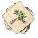 Palm Tree Foam Coasters Set of 4 Cup Coasters for Indoor Outdoor, Tabletop Protection, Anti Slip, Mouse pad Material