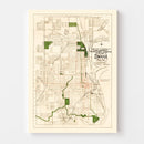 Vintage Map of Omaha, Nebraska 1898