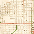 Vintage Map of Omaha, Nebraska 1898