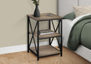 3 Tier Accent Table Side Marble Look Contemporary & Modern by HouseOfZazla