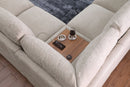 Celine - Fabric Corner Sectional Sofa With Right-Facing Chaise, Cupholders, And Charging Ports by HouseOfZazla