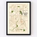 Vintage Map of Omaha, Nebraska 1898