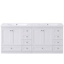 Shaker Free Standing Bathroom Vanity Cabinet & Sink, Soft Close Drawers, Soft Close Doors