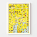 Vintage Map of Tampa, Florida 1950