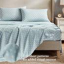 7-Piece Cal King 7 Piece Vin-Inspired Collection Floral Print, Soft