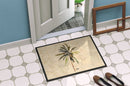 Palm Tree Doormat Indoor Outdoor 24H X 36W Front Door Mat Rugs for Entryway, Non Slip Washable Low Pile,