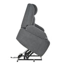 Power Lift Recliner Chair With Extended Footrest, Remote Control, Cup Holders, And Side Pockets by HouseOfZazla