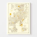 Vintage Map of Tampa, Florida 1947