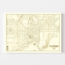 Vintage Map of Tampa, Florida 1913