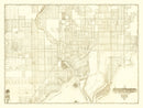 Vintage Map of Tampa, Florida 1913