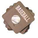 Baseball Foam Coasters Set of 4 Cup Coasters for Indoor Outdoor, Tabletop Protection, Anti Slip, Mouse pad Material