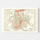 Vintage Map of New Orleans, Louisiana 1925