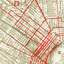 Vintage Map of New Orleans, Louisiana 1925
