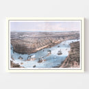 Vintage Map of New Orleans, Louisiana 1855
