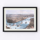 Vintage Map of New Orleans, Louisiana 1855