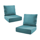 6" Thicker Outdoor Chair Cushion Set - Peacock