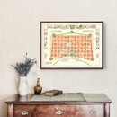 Vintage Map of New Orleans, Louisiana 1929