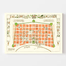 Vintage Map of New Orleans, Louisiana 1929