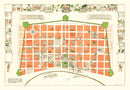 Vintage Map of New Orleans, Louisiana 1929