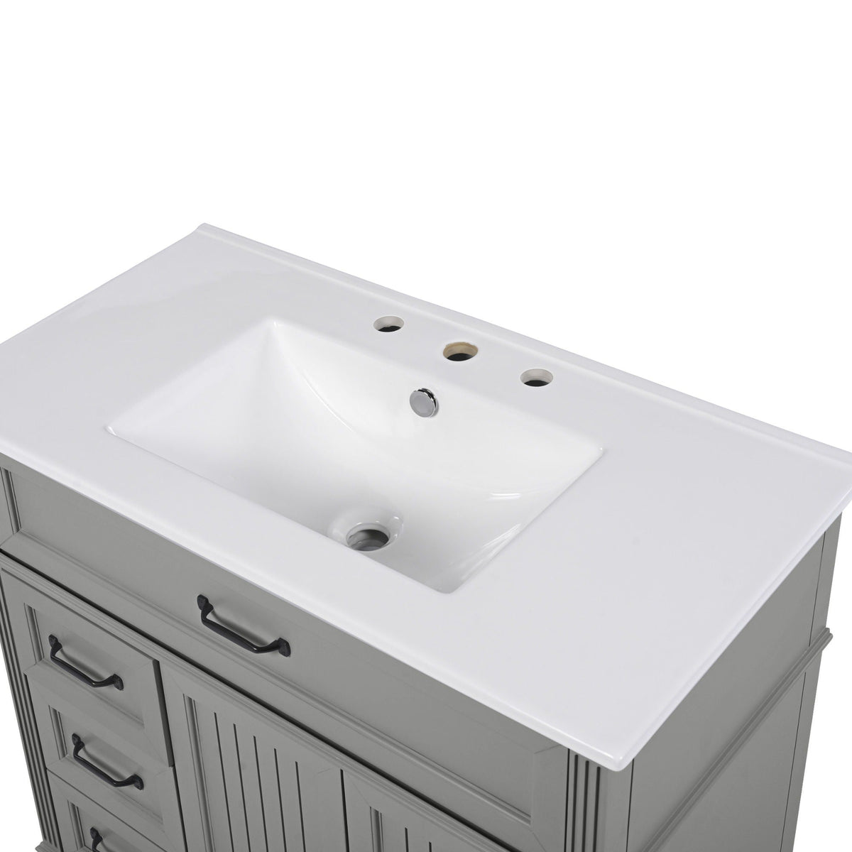 Bathroom Vanity With Sink, Freestanding Cabinet & Drawers, photo 38 of 40
