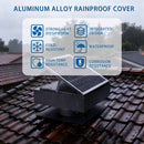 12" Solar Roof Vent Fan, 40W Dual Power Attic Exhaust Fan with Remote & Auto Start by HouseOfZazla