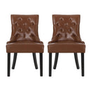Cheney Contemporary Dining Chair Tufted Upholstery (Set of 2)