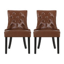Cheney Contemporary Dining Chair Tufted Upholstery (Set of 2) by HouseOfZazla