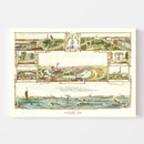 Vintage Map of Cleveland, Ohio 1873