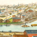 Vintage Map of Cleveland, Ohio 1873