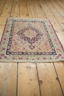 2x2.5 Antique Kerman Square Rug Mat