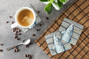 Fish Mullet Foam Coasters Set of 4 Cup Coasters for Indoor Outdoor, Tabletop Protection, Anti Slip, Mouse pad Material