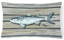 Fish Mullet Decorative Throw Pillow 12x16 Indoor Outdoor Accent Cushion, Fabric Cover with Insert for Sofa, Bed, Porch & Living Room