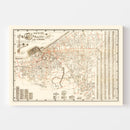 Vintage Map of Cleveland, Ohio 1882