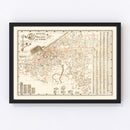 Vintage Map of Cleveland, Ohio 1882