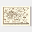 Vintage Map of Cleveland, Ohio 1937