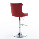 Swivel Adjustable Height Barstools Set of 2 by HouseOfZazla