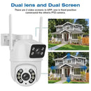 8MP Dual Lens WiFi PTZ Security Camera – Night Vision & Two-Way Audio