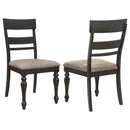 Kavita - Dining Side Chair (Set of 2) - Charcoal by HouseOfZazla
