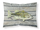 Small mouth Bass Fish on Pier Standard Pillowcase Lightweight Super Soft Easy Care Decorative Artwork Pillowcase, Standard