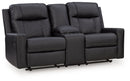 Mackmenville - Double Reclining Loveseat With Console by Unique Piece Furniture