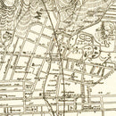 Vintage Map of Honolulu, Hawaii 1922