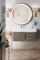 James Martin Columbia 36" Floating Single Bathroom Vanity, Ash Gray