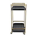 23.8" x 15.2" Metal Bar Cart