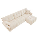 Sofa Set With Ottoman And Pillows, Textured, High Resilience Cushions by HouseOfZazla