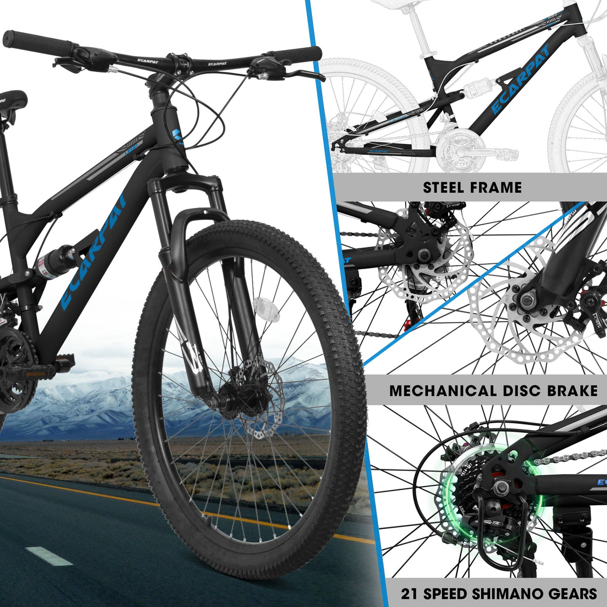 A26207 26 Inch Steel Frame Mountain Bike, photo 4 of 10