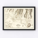 Vintage Map of Honolulu, Hawaii 1901