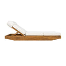 Modern Acacia Wood Outdoor Chaise Lounge by HouseOfZazla